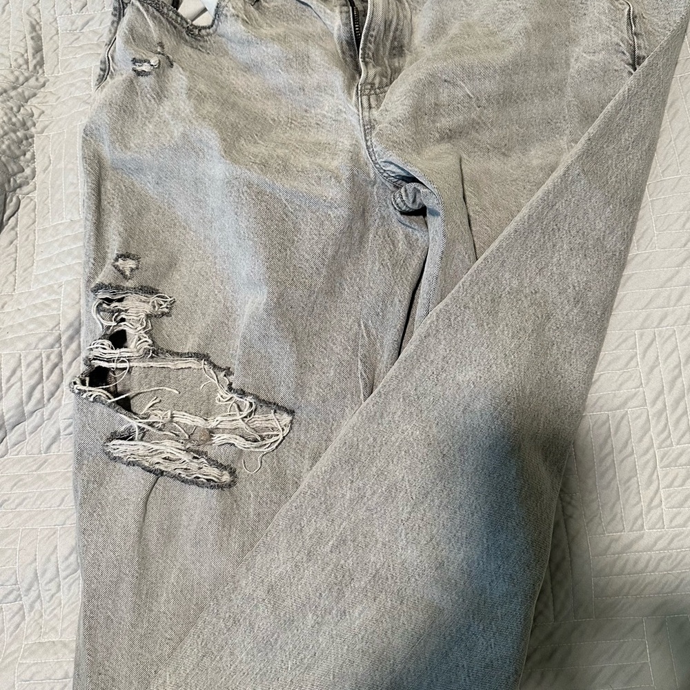 American Eagle Outfitters Gray Straight Leg Jeans